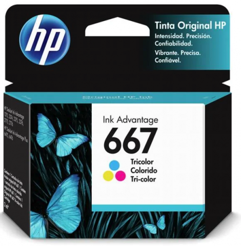 Cartucho HP 3YM78AB nº 667 color